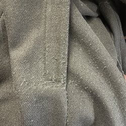 City Dry Cleaners - Visible pilling left on the coat after pickup, looks the same as when I dropped it off