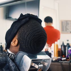 MVB barbershop - Hot towel treatment is mandatory here at MVB