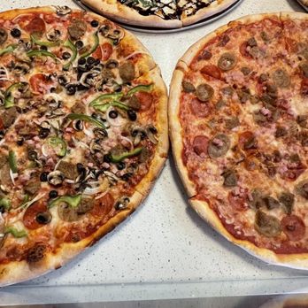 Tonys NY Pizza - Our supreme (The Manhattan Deluxe) & meat pizza (The Brooklyn Meat) - Italian Near Me - Naples, Florida