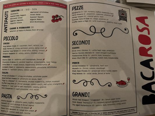 Menu photo 1 Bacarosa Nutley, NJ