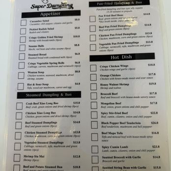 Super Dumpling - Menu (2/2/26) - Noodles Near Me - Orange, California