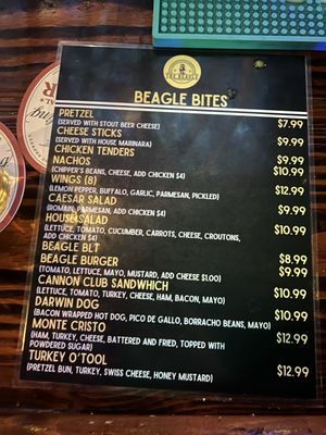 Menu photo 1 The Beagle Pub & Eatery San Antonio, TX Menu photo 1 The Beagle Pub & Eatery San Antonio, TX