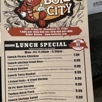 Boil City - Menu - Seafood Near Me - Beaumont, Texas Boil City - Menu - Seafood Near Me - Beaumont, Texas