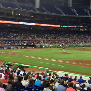 Miami Marlins - Marlins Park section 7 row 1 - Professional Sports Teams Near Me - Miami, Florida Miami Marlins - Marlins Park section 7 row 1 - Professional Sports Teams Near Me - Miami, Florida