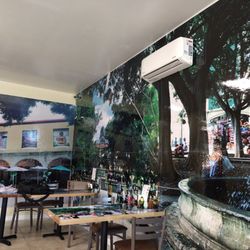 El Padrino Restaurant - Nice background on the walls to get you in the mood!