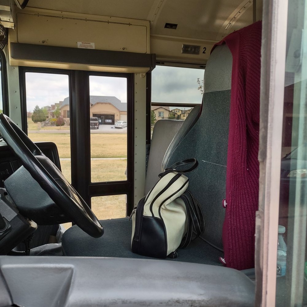 Banning Lewis Ranch - Abandoned children's school bus left running, May 17th, 2022 - Recreation Centers Near Me - Colorado Springs, Colorado