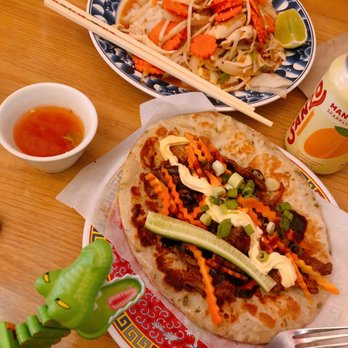 Lucky Lotus - Bing bing wrap and chicken jungle noodles - Thai Near Me - Des Moines, Iowa Lucky Lotus - Bing bing wrap and chicken jungle noodles - Thai Near Me - Des Moines, Iowa