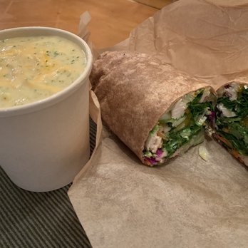 The Toss Up - Chinese Chicken Salad Wrap and Broccoli Cheddar Soup - Salad Near Me - Gardena, California