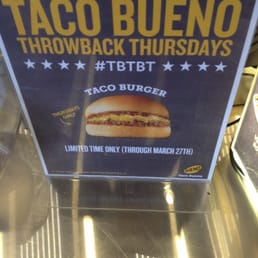 My old days. Taco Burger on thursdays, limited time