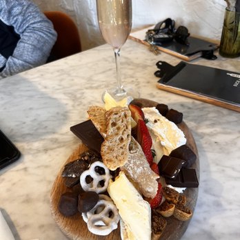 Buck & Board - Lavender Mimosa and Chocolate & cheese board! - Wine Bars Near Me - Columbia, Tennessee