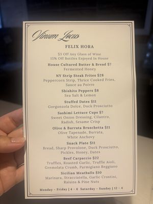 Menu photo 3 Vinum Locus San Diego, CA Menu photo 3 Vinum Locus San Diego, CA