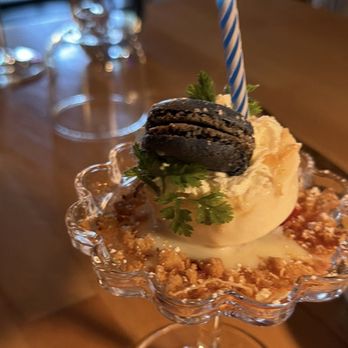 The Wild Artichoke - Birthday dessert - New American Near Me - Yorba Linda, California The Wild Artichoke - Birthday dessert - New American Near Me - Yorba Linda, California
