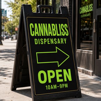 Cannabliss - Our open street sign - Cannabis Dispensaries Near Me - Central City, Colorado Cannabliss - Our open street sign - Cannabis Dispensaries Near Me - Central City, Colorado