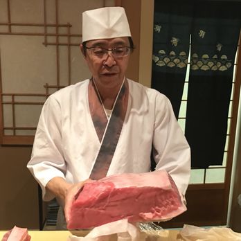 Sushi Ogawa - Chef Ogawa and a huge piece of toro. - Sushi Bars Near Me - Washington, DC, District of Columbia Sushi Ogawa - Chef Ogawa and a huge piece of toro. - Sushi Bars Near Me - Washington, DC, District of Columbia