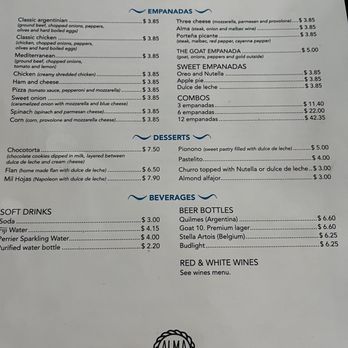 Alma Argentina - Menu - Argentine Near Me - Celebration, Florida