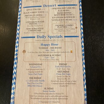 Bavarian Bierhaus - Menu - German Near Me - Glendale, Wisconsin