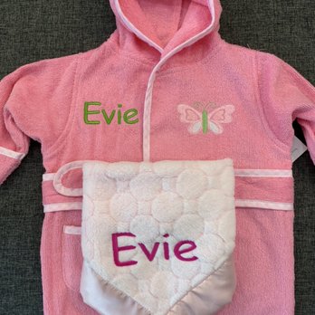 Stitch-N-Print - Baby Robe - Embroidery & Crochet Near Me - Garland, Texas Stitch-N-Print - Baby Robe - Embroidery & Crochet Near Me - Garland, Texas