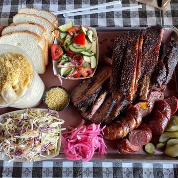 Interstellar BBQ - Mixed BBQ plate for 4 of us - Barbeque Near Me - Austin, Texas Interstellar BBQ - Mixed BBQ plate for 4 of us - Barbeque Near Me - Austin, Texas