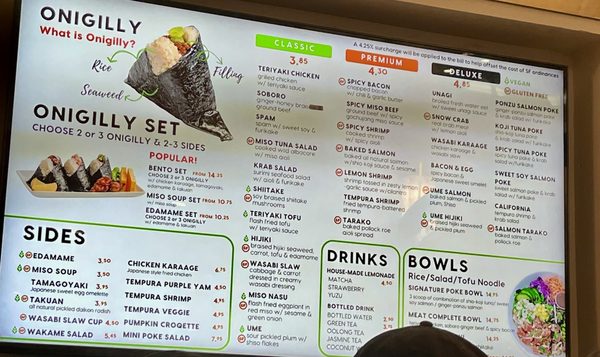 Menu photo 4 Onigilly Japanese Kitchen San Francisco, CA