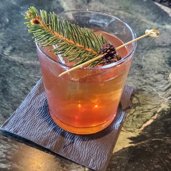 The Roosevelt Room - 2024 Albany Wine and Dine Old Fashioned entry from Andrew has a candied baby pine cone! - Steakhouses Near Me - Troy, New York The Roosevelt Room - 2024 Albany Wine and Dine Old Fashioned entry from Andrew has a candied baby pine cone! - Steakhouses Near Me - Troy, New York