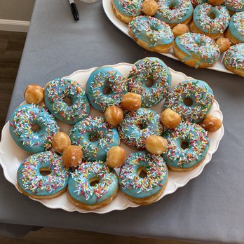 Honeys Donuts - Custom baby boy sprinkle donuts :) - Donuts Near Me - Elk Grove, California Honeys Donuts - Custom baby boy sprinkle donuts :) - Donuts Near Me - Elk Grove, California