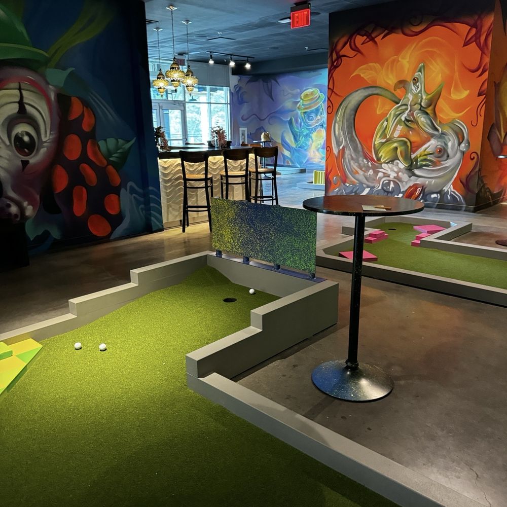 Inside mini golf Inside mini golf