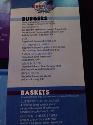 Menu photo 6 Hurricane Allie's Merriam, KS