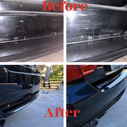 Before and after of my damaged bumper. It is now better than ever Very content Before and after of my damaged bumper. It is now better than ever Very content