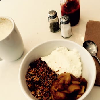 Bonafini - Yogurt & granola with cinnamon apple:) - Breakfast & Brunch Near Me - Brooklyn, New York Bonafini - Yogurt & granola with cinnamon apple:) - Breakfast & Brunch Near Me - Brooklyn, New York
