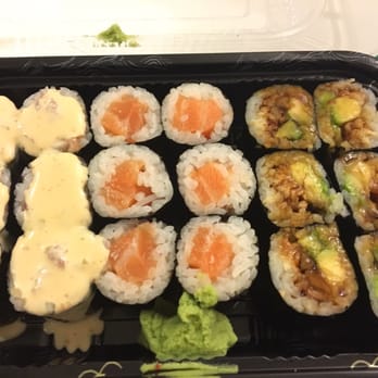 Yama - Spicy tuna, salmon, and eel avocado roll take out. - Japanese Near Me - New York, New York Yama - Spicy tuna, salmon, and eel avocado roll take out. - Japanese Near Me - New York, New York