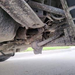The stabilizer rod fell off due to the rust under the vehicle that was not easily visible if you don't know what to look for.