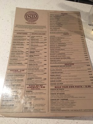 Menu photo 6 Inzo Italian Kitchen Roanoke, TX Menu photo 6 Inzo Italian Kitchen Roanoke, TX