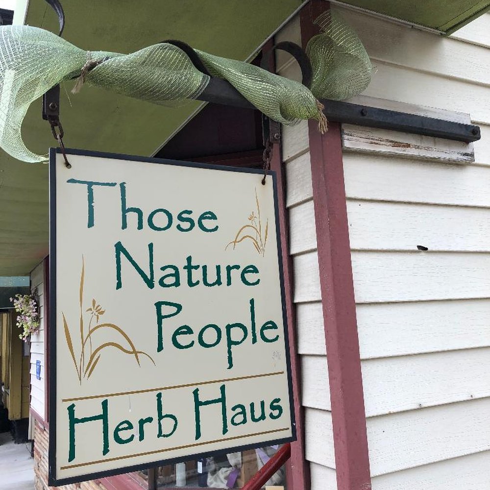 Those Nature People Herb Haus - The green design and signage is what drew my attention for this tea shop. - Herbs & Spices Near Me - Frankenmuth, Michigan