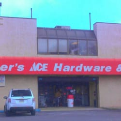 Fisher's Ace Hardware - Entrance sign