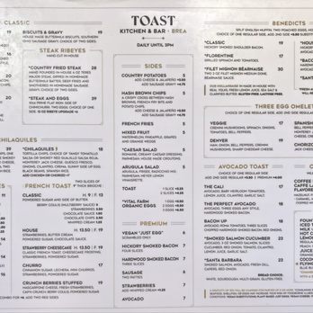 Fable at Toast Brea - Only the Toast menu was available when we dined at Fable on Christmas Day. - Cocktail Bars Near Me - Brea, California Fable at Toast Brea - Only the Toast menu was available when we dined at Fable on Christmas Day. - Cocktail Bars Near Me - Brea, California