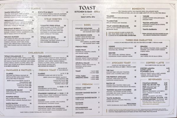 Menu photo 7 Fable at Toast Brea Brea, CA Menu photo 7 Fable at Toast Brea Brea, CA