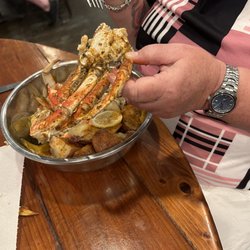 C & J's Crab Shack & Bar - Dungeness Crab/Cajun Potatoes fresh cooked and dripping butter