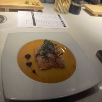 Mizu - Salmon yuzu miso - Sushi Bars Near Me - Dallas, Texas Mizu - Salmon yuzu miso - Sushi Bars Near Me - Dallas, Texas