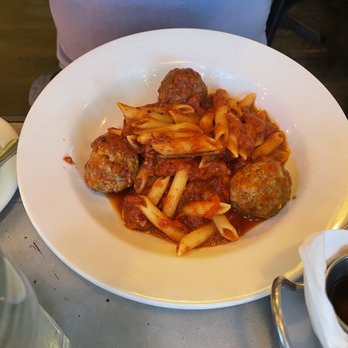 Pepe Giallo - Penne Meatballs in Spicy Tomato Sauce - Italian Near Me - New York, New York Pepe Giallo - Penne Meatballs in Spicy Tomato Sauce - Italian Near Me - New York, New York