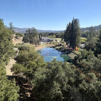 Sterling Vineyards - View on the way down - Wineries Near Me - Calistoga, California