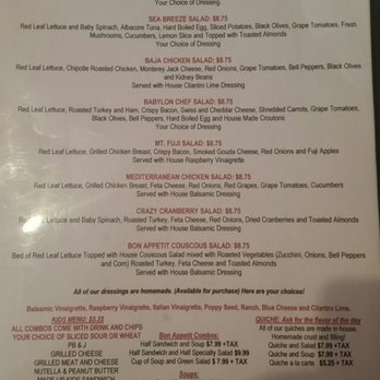 Bon Appetit - The menu - Sandwiches Near Me - Lodi, California Bon Appetit - The menu - Sandwiches Near Me - Lodi, California