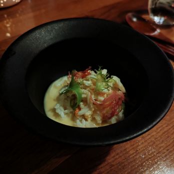 Veritas - King crab, dashi beurre blanc - Cocktail Bars Near Me - Columbus, Ohio Veritas - King crab, dashi beurre blanc - Cocktail Bars Near Me - Columbus, Ohio