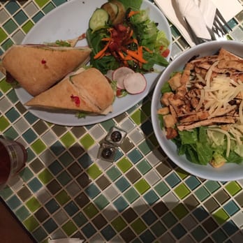 Rachel's Kitchen - Chicken Caesar salad, chicken club sandwich with a salad and Hawaiian smoothie. - Breakfast & Brunch Near Me - Henderson, Nevada
