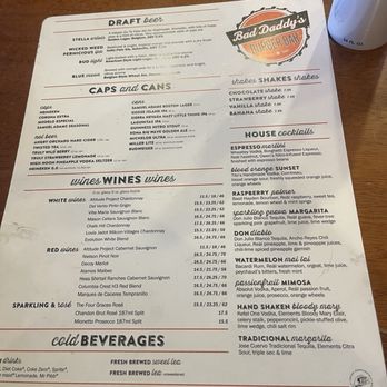 Bad Daddy's Burger Bar - Drinks - Burgers Near Me - Charlotte, North Carolina Bad Daddy's Burger Bar - Drinks - Burgers Near Me - Charlotte, North Carolina