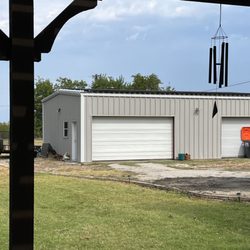 Infinity Solar - Solar panels on our garage/shop.
