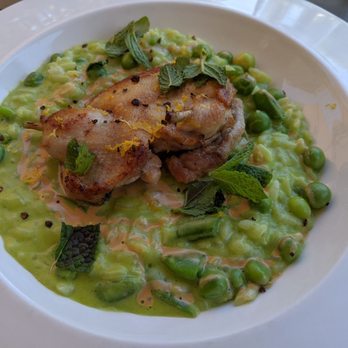 TORC - Pea risotto with quail - New American Near Me - Napa, California TORC - Pea risotto with quail - New American Near Me - Napa, California