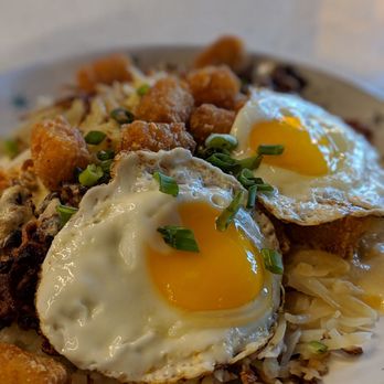 Hatch - Tator tot, hash brown, egg combo. - Breakfast & Brunch Near Me - Huntington, New York Hatch - Tator tot, hash brown, egg combo. - Breakfast & Brunch Near Me - Huntington, New York
