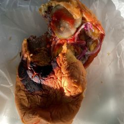 Shaner's Land & Sea Market - Old rotten ground beef.  Tasted awful.