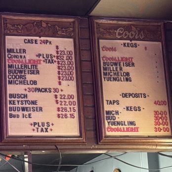 Ernie's Place - Ernie's beer to go menu - Bars Near Me - Westminster, Maryland