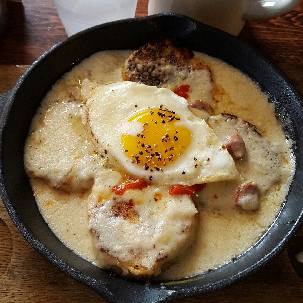 Kaiser Tiger - Biscuits and gravy were amazing!!!! Such creamy gravy and super fluffy biscuits. - New American Near Me - Chicago, Illinois